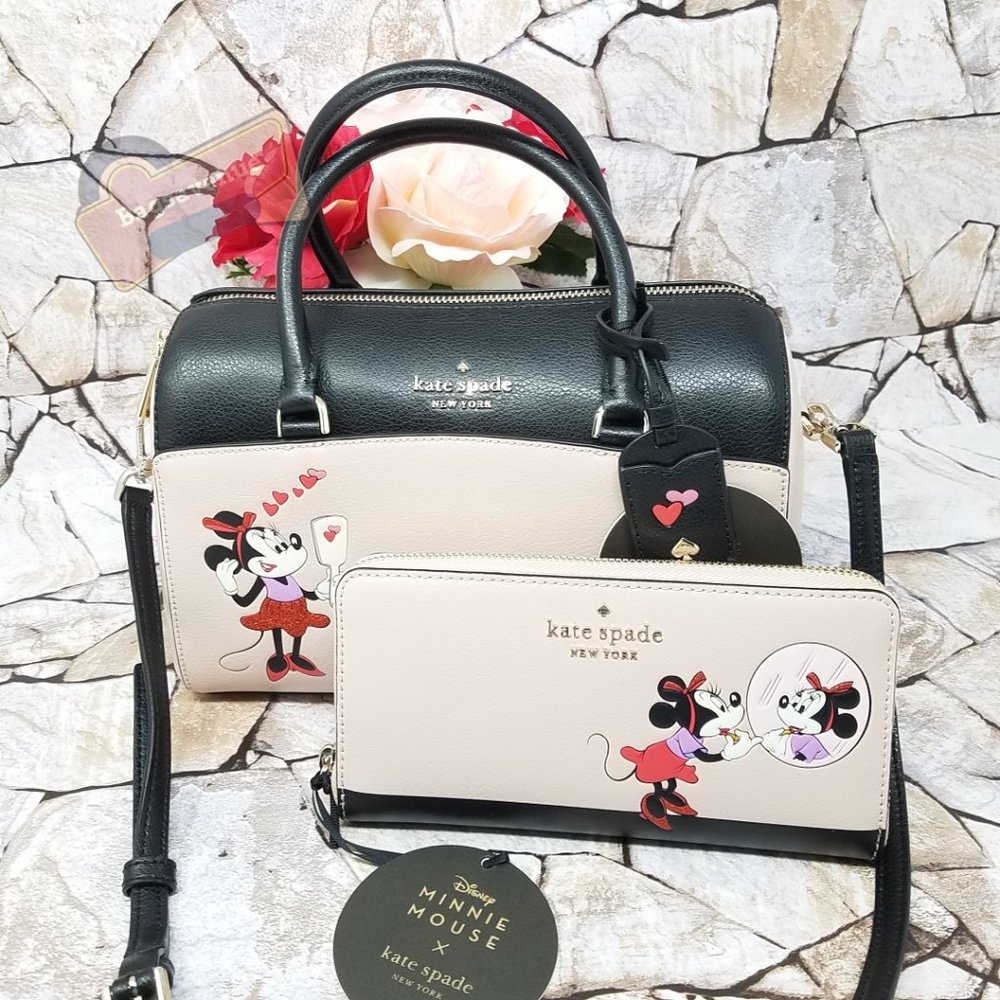 Duffel Minnie Mouse Satchel Wallet Set Kate Spade